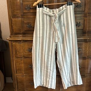 Zac & Rachel olive/ white stripe